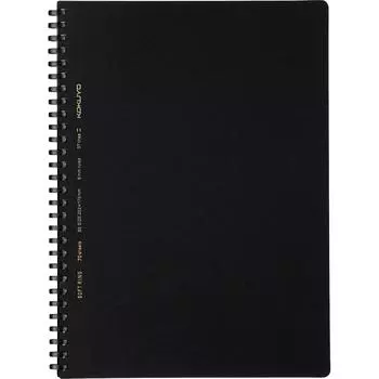 KOKUYO Note Soft Ring Notebook Business 70 Sheets Black Semi-B5 B-lined S-SV407B-D