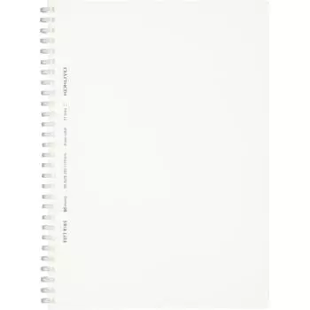 KOKUYO Note Мягкий блокнот на кольце, прозрачный, 80 листов, полу-B5, в линейку B, S-SV508B-T чистый