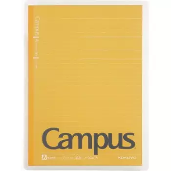 KOKUYO Notebook Cover Campus B5 with Print Storage Pocket Yellow No-623A-Y