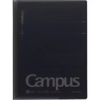 KOKUYO notebook cover with document 1 campus notebook A4 smoke gray file, included, No-611A-TM