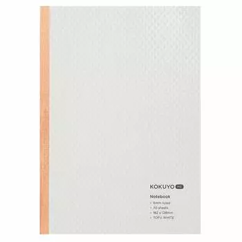 KOKUYO Notebook KOKUYO ME 70 Sheets B Ruled B6 White TOFU WHITE KME-NB668W