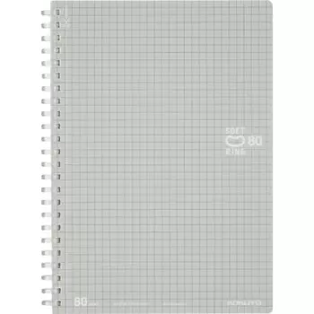 KOKUYO Notebook Soft Ring 80 Sheets A5 Graph Ruled Su-SV338S5-C Silver