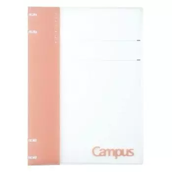KOKUYO Папка-регистратор Campus Binder, которую можно использовать как блокнот, 2 x 2 кольца, B5, 26 отверстий, розовая, Ru-NP704P [Оптовая покупка набора из 5 книг]