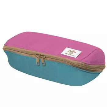 KOKUYO Pencil Case Large Capacity Shelbro Limited Mister Donut Pattern Rose x Mint F-VBF190-L2