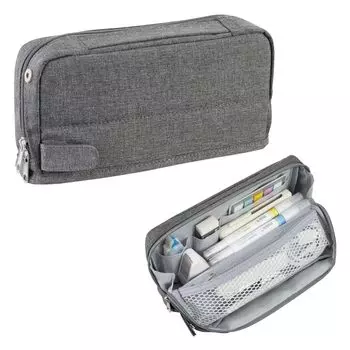 KOKUYO Pencil Case Pencil Case Large Capacity Tool Pen Case Kabako Gray F-VBF261M
