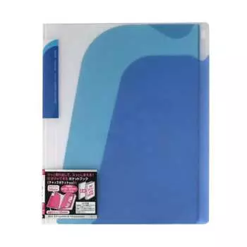 KOKUYO Pocket Book Novita 1 pocket with cover and zipper 4 pockets inside A4 Blue La-N205B