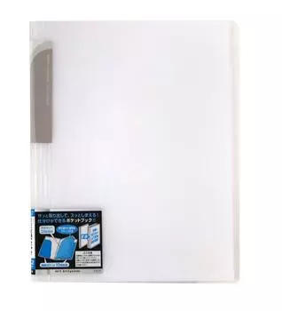 KOKUYO Pocket Book Novita Fixed Type Cover 2 Pockets Middle 8 Pockets A4 Transparent La-N210T