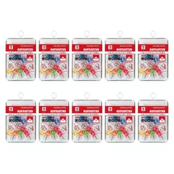 KOKUYO Punyo Punyo 10 set of Pins, pcs, 7-color mix, 10, Kahi-90X10