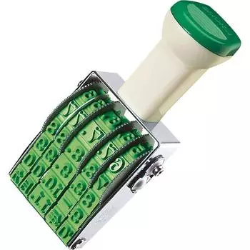 KOKUYO Rotating European Mincho 5 Rows Stamp, Stamp, Date, Type, No. 2, IS-D2N