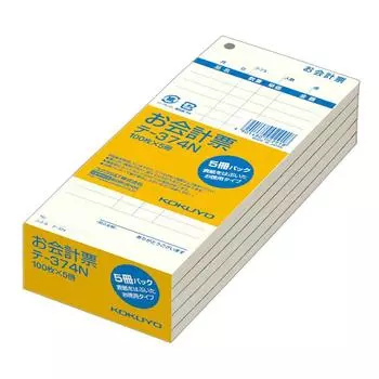 KOKUYO Счет-фактура Упаковка из 5 листов Без обложки Тип номинала Счет-фактура 100 шт. Te-374