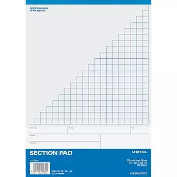 Kokuyo Section Pad Unifeel A4 10 мм Сайра 100 листов Le 526