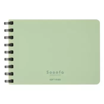 KOKUYO Soft Ring Memo Sooofa A7 Deformation 4mm Grids 80 Sheets Green Me-SV778S4-G