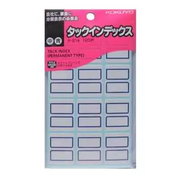 KOKUYO Tack Index Paper Label Medium 23x29mm 120 Pieces Blue Ta-21B