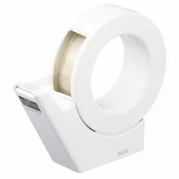 KOKUYO Tape Cutter GLOO Suction Cup Handy Type Large Roll Exclusive White Body Size H133xW38xD149mm/164g T-GM500W белый