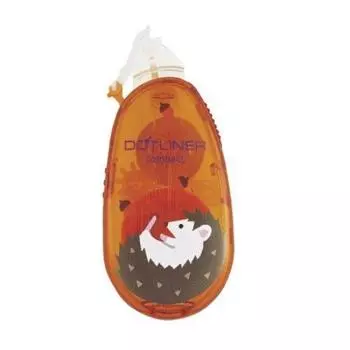 KOKUYO Tape Glue Dot Liner Compact Limited Animal Pattern Body Hedgehog