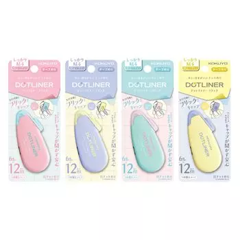 KOKUYO Tape Glue Dot Liner Flick Limited Newtro Body 4 цвета набор Ta-DM4900-06X4SET