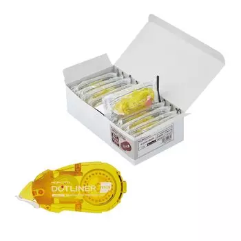 KOKUYO Tape Glue Glue Dot Liner Refill Low Adhesive Stick and Peel 10 Pieces Ta-D401N-08X10 жёлтый