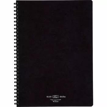 KOKUYO Тетрадь на мягком кольце, натуральный, 80 листов, черный, купить набор из 5 листов формата А, полу-B5 Su-SV608A-D [Книги оптом]