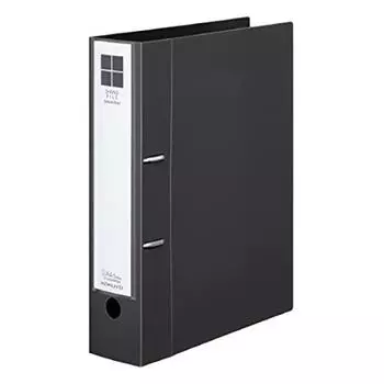 KOKUYO Thick D-Ring File Smooth Style 500 Sheets Bind Dark Gray A4-S Fu-UDS450DM [Bulk Purchase Set of 3]