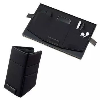 KOKUYO Тонкий пенал-органайзер для ноутбука BIZRACK 13,3 дюйма, черный x черный AMEAM-BRGA10-3