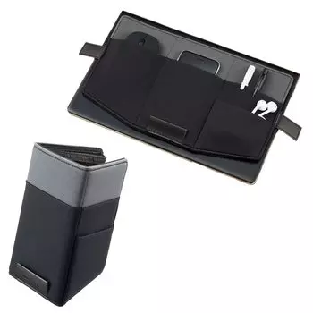 KOKUYO Тонкий пенал-органайзер для ноутбука BIZRACK, серый x черный, 13,3 дюйма EAM-BRGA10-1