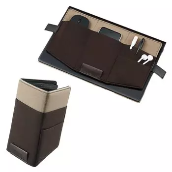 KOKUYO Тонкий органайзер для ручек для ноутбука BIZRACK Серо-бежевый x Коричневый 13,3 дюйма EAM-BRGA10-2