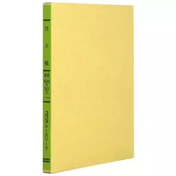 KOKUYO Трехцветная печать, вкладные листы, формат А5, книга для покупок, 20 отверстий, 100 листов, Lee-153
