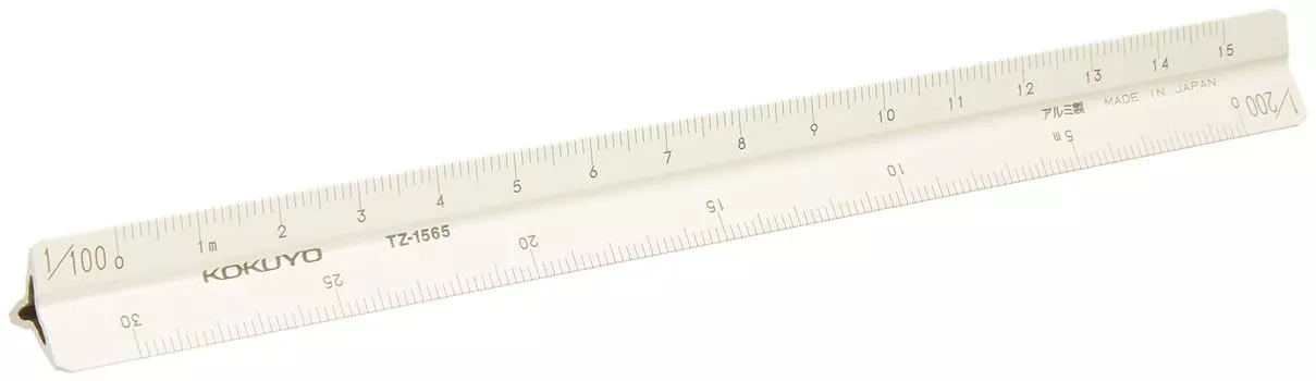 KOKUYO Triangular Scale Aluminum Pocket 15cm TZ-1565