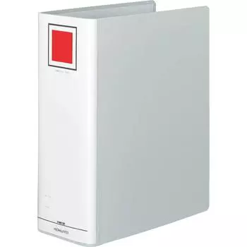 KOKUYO Tube File Eco A4 Vertical 100mm Binding 2 Holes Silver Fu-E6100C