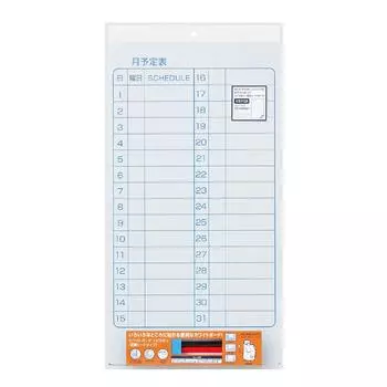KOKUYO Whiteboard Pitabo Adsorption Sheet Type Monthly Schedule FB-P21MW