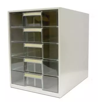 KOKUYO Ящик для писем Прозрачный B4 Вертикальный Глубокий 5 Ярусов LC-BG205M серый