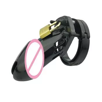 Кольца 5 размеров, клетка целомудрия, мужские секс-игрушки, маленькие или стандартные мужские устройства целомудрия, клетка для члена, латунный замок с замком, эротическая уретра Short Pink