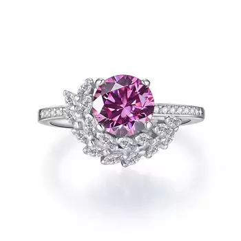 Кольца Bague Ringen 8 мм с муассанитом для очаровательных женщин с оригинальным сертификатом GRA S925, ювелирные изделия, обручальное кольцо, ювелирные изделия 5 синий