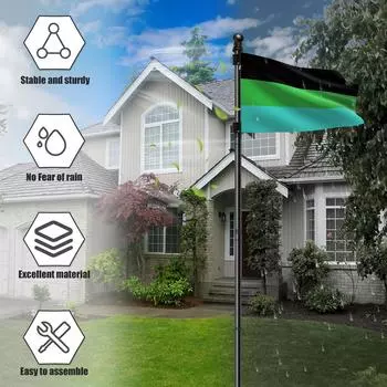 Кольца для флагштока, вращающиеся на 360°, крепежное кольцо для флагштока, аксессуары для флагштока с шариковым подшипником, антиобертывание для диаметра 0,75–1,02 дюйма