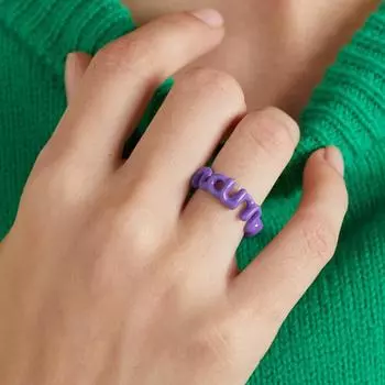 Кольца для губ с надписью «Любовь» для женщин, очаровательные цветные эмалированные кольца с капающим маслом, Ins стиль, подарок на день Святого Валентина, ювелирные изделия для влюбленных as the picture