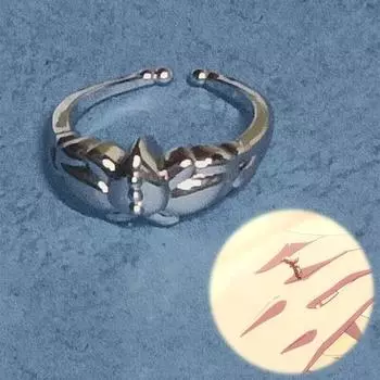 Кольца для косплея в стиле аниме Frieren, унисекс, регулируемое кольцо с цветком, ювелирные изделия, подарки resizable