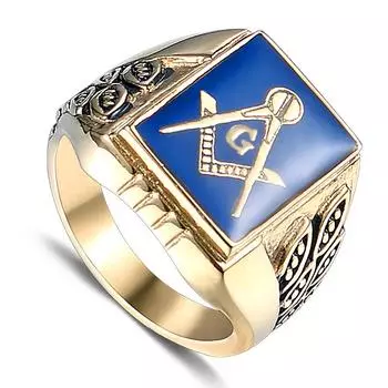 Кольца для мужчин в стиле хип-хоп из нержавеющей стали Freemasons Masonic AG Square Finger Rings для рок-ювелирных изделий размером 8-15 8