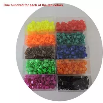 Кольца для ног голубя птиц 10 цветов внутренний диаметр 8 мм пластиковое кольцо-клипса для голубя кольцо для ног голубя перепела