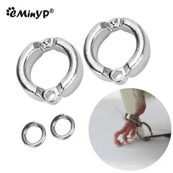 Кольца для ног попугая, металлические кольца для ног домашних птиц, для обучения полету на открытом воздухе, аксессуары для поводка с защитой от потери, 0,45–1,15 см