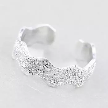 Кольца для пальцев ног из стерлингового серебра 925 пробы для женщин, простые волнистые украшения для вечеринки, регулируемые кольца на костяшки пальцев хвоста, ювелирные изделия Resizable