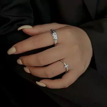 Кольца для пар серебряного цвета для женщин и мужчин Серебряные кольца модные аксессуары серебряный