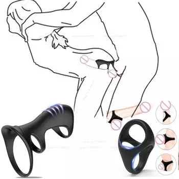 Кольца для пениса для мужчин Задержка эякуляции Более сильная эрекция Игрушки для взрослых 18 Льняная насадка Кольцо для пениса Секс-шоп Секс-игрушки для пар