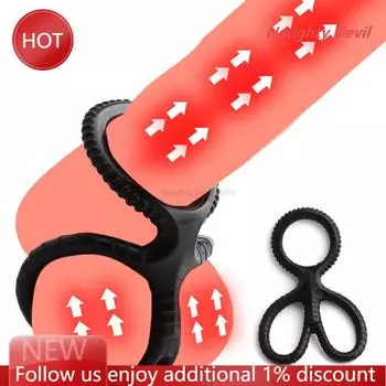 Кольца для пениса Рукав для пениса Тренажер для пениса Задержка эякуляции Высокая эластичность Прочные секс-игрушки для мужчин 1/3/4/7/8 Кольца для пениса