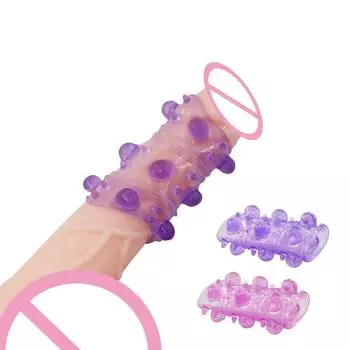 Кольца для пениса с колючками, большие частицы для увеличения эрекции, секс-игрушки для мужчин, задержка эякуляции, рукав для пениса, массаж точки G, товары для взрослых 2pcs