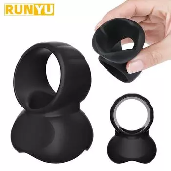 Кольца для пениса с задержкой эякуляции, мужской член, эрекция носилок, удлинитель, эротические кольца для члена, секс-игрушки для мужчин, двойное кольцо для пениса, БДСМ-игрушки 61*45*32mm