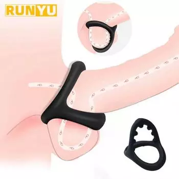 Кольца для пениса с задержкой эякуляции, мужской член, эрекция носилок, удлинитель, эротические кольца для члена, секс-игрушки для мужчин, БДСМ-игрушки 1pc