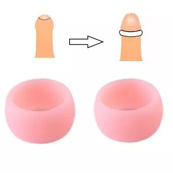 Кольца для пениса Секс-игрушки для мужчин Корректор крайней плоти Пара колец Задержка эякуляции Рукав для эрекции пениса Мужская клетка целомудрия Секс-шоп 2 pcs