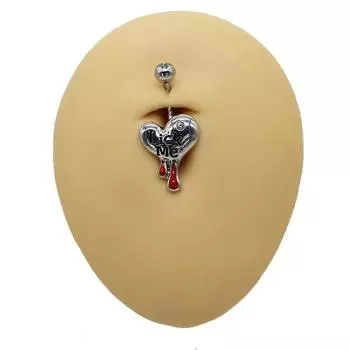 Кольца для пупка в виде буквы и сердца для женщин и девочек, сексуальное кольцо для пирсинга пупка, готический панк, пирсинг живота, украшения для тела, подарки