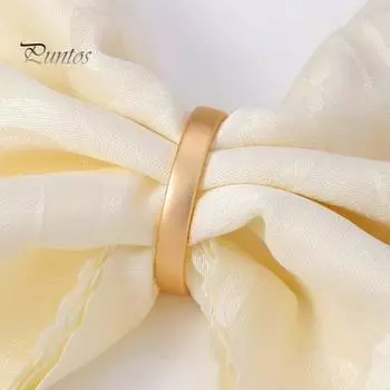 Кольца для салфеток из полированного сплава цинка, современные простые D-образные гладкие поверхности, полукруглые кольца для салфеток, аксессуары для столовой серебряный