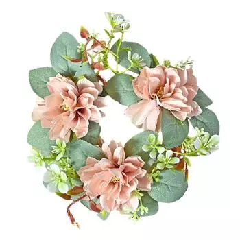 Кольца для свечей, венки, украшения, подсвечники, декоративные кольца, гирлянда из свечей для столовой, вечеринки, рождественского праздника, декора